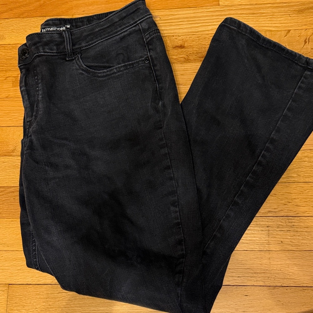 Maurices Black Boot Cut Jeans for Women